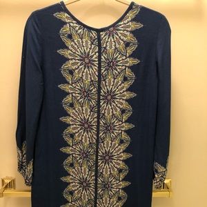 Ella moss boho print dress